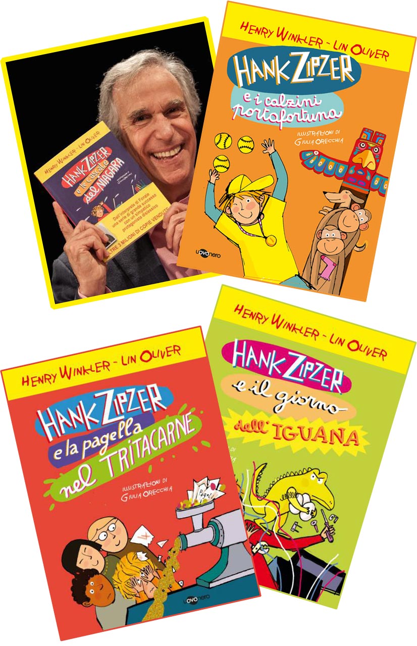 letture libri per dislessici scritti da Fonzie, Henry Winkler, le avventure di Hank Zipzer in vendita a livorno da Araba Fenice